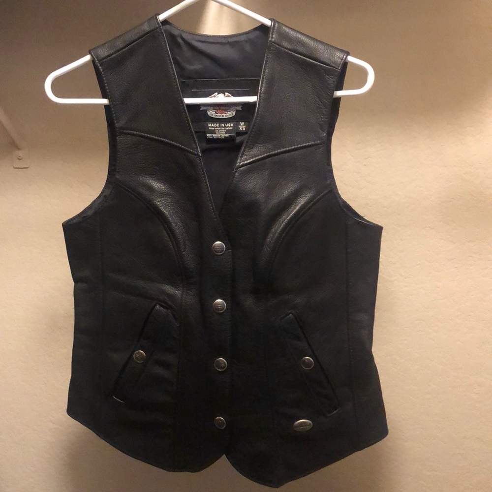 NWOT Harley Davidson Genuine Leather Women’s Vest